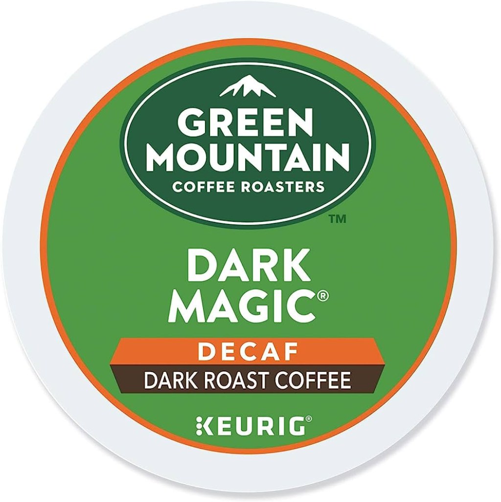 Picture of: Green Mountain Coffee Decaf Dark Magic, Decaf, Dark Roast Coffee,  Count