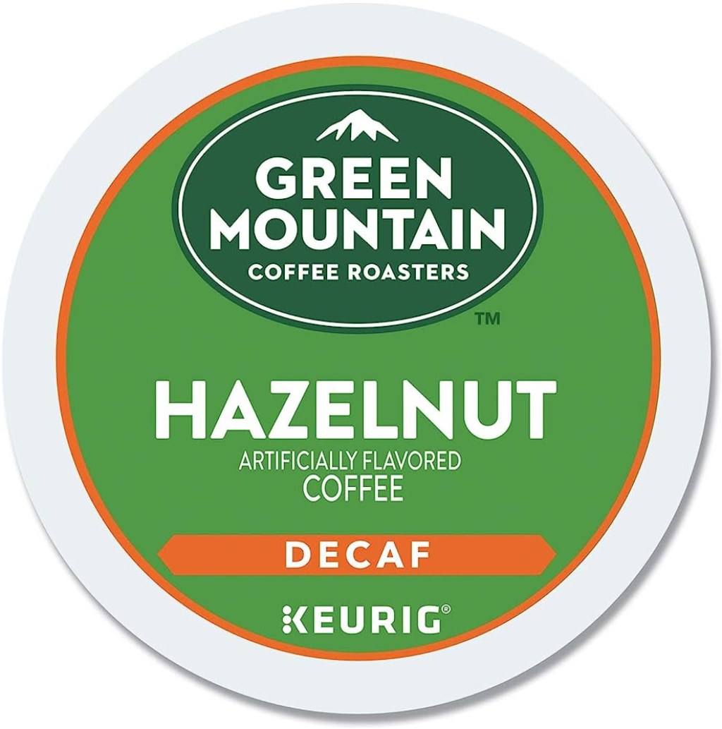 Picture of: Green Mountain Coffee Hazelnut Decaf, Light Roasted, K-Cup Portion