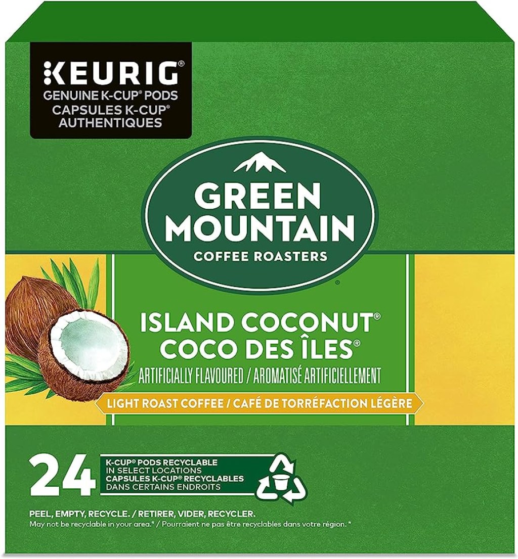 Picture of: Green Mountain Coffee Island Coconut K-Cup Coffee Pods,  Count For Keurig  Coffee Makers