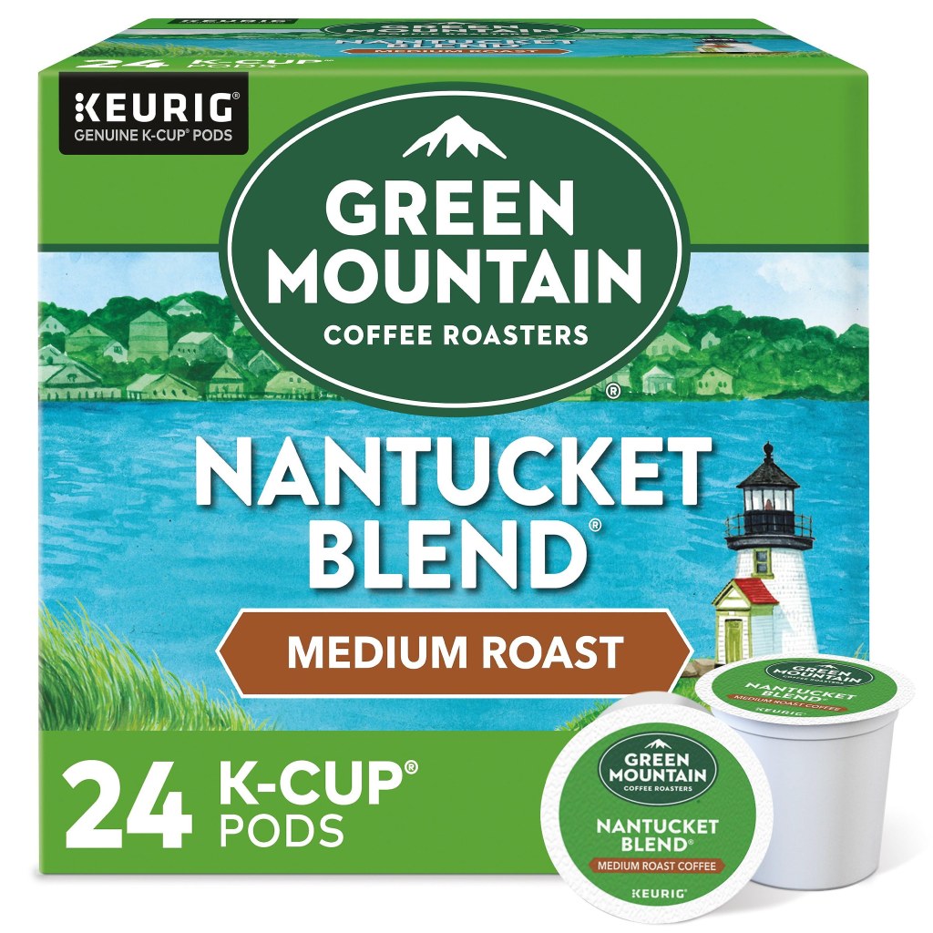 Picture of: Green mountain coffee nantucket blend keurig coffee pods, medium roast,   ea