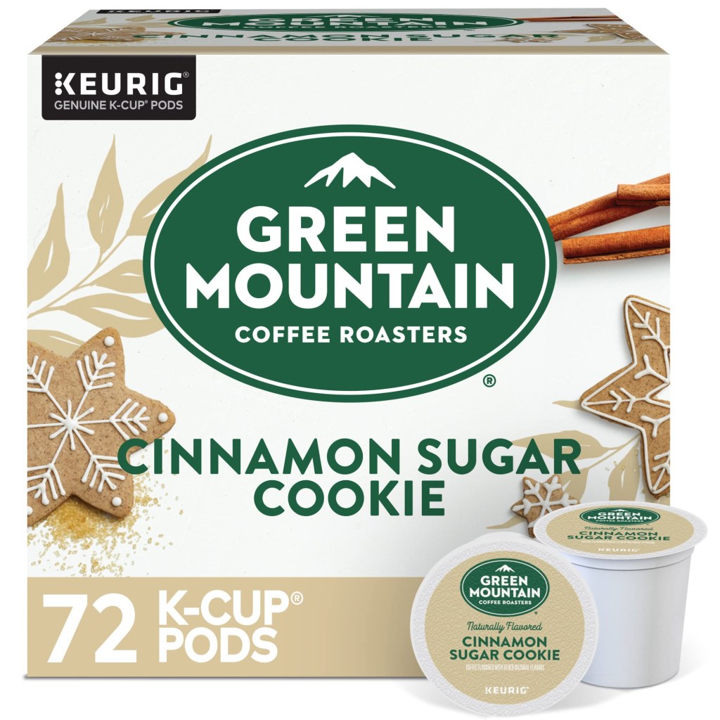 Picture of: Green Mountain Coffee Roasters Cinnamon Sugar Cookie Keurig Single-Serve  K-Cup Pods, Light Roast Coffee,  Count (Pack of )
