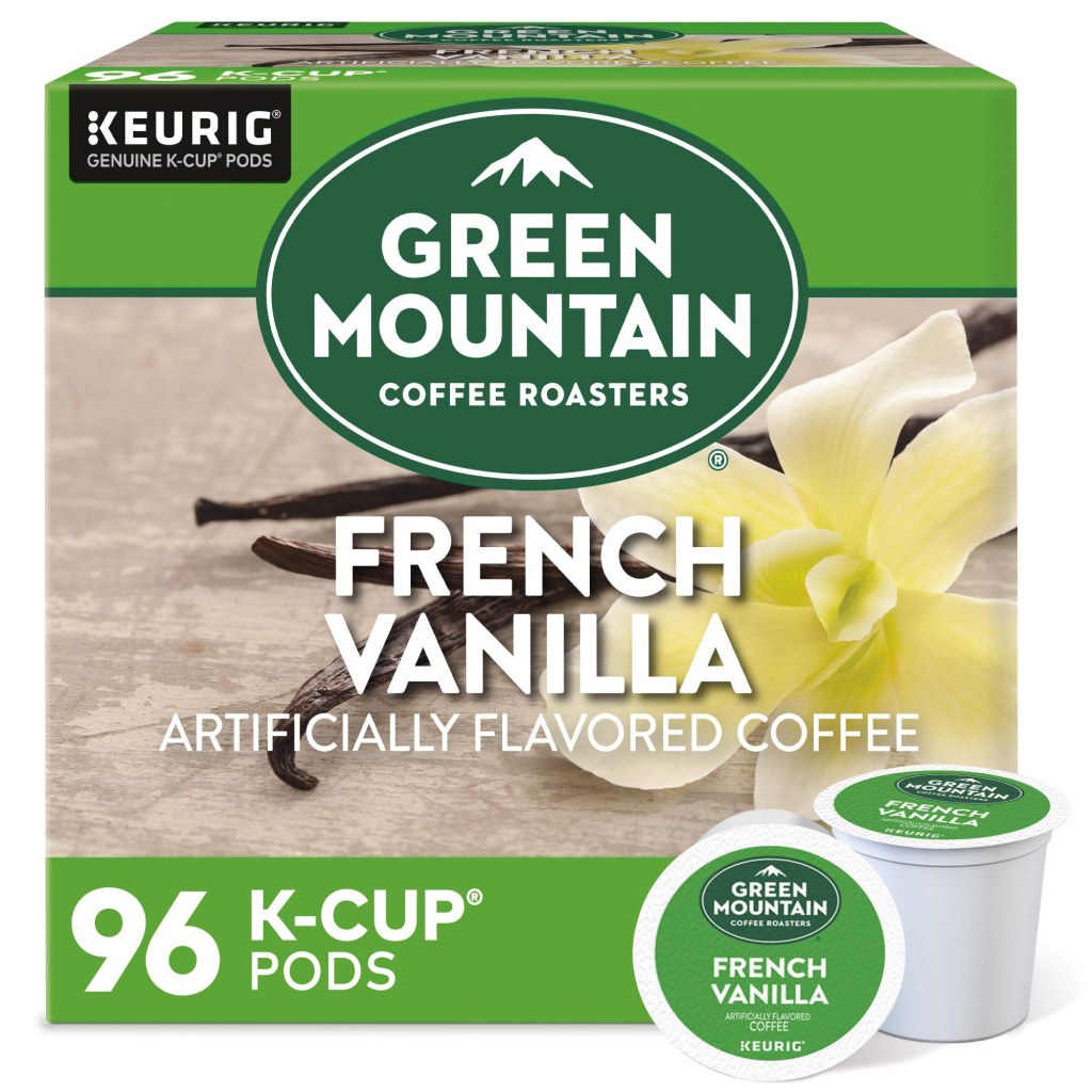 Picture of: Green Mountain Coffee Roasters French Vanilla, Single-Serve Keurig K-Cup  Pods, Flavored Light Roast Coffee Pods,  Count
