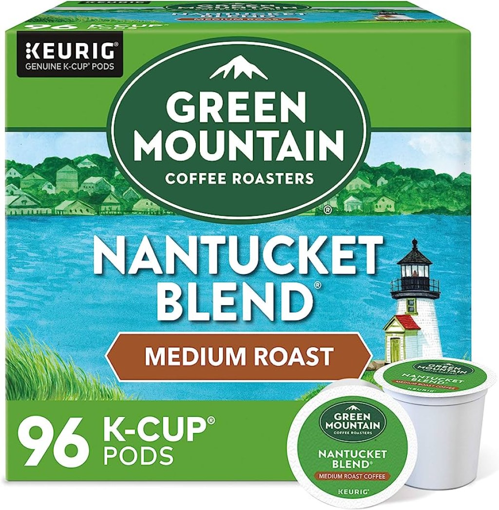Picture of: Green Mountain Coffee Roasters Nantucket Blend, Single-Serve Keurig K-Cup  Pods, Medium Roast Coffee,  Count (Pack of ), Total  Count