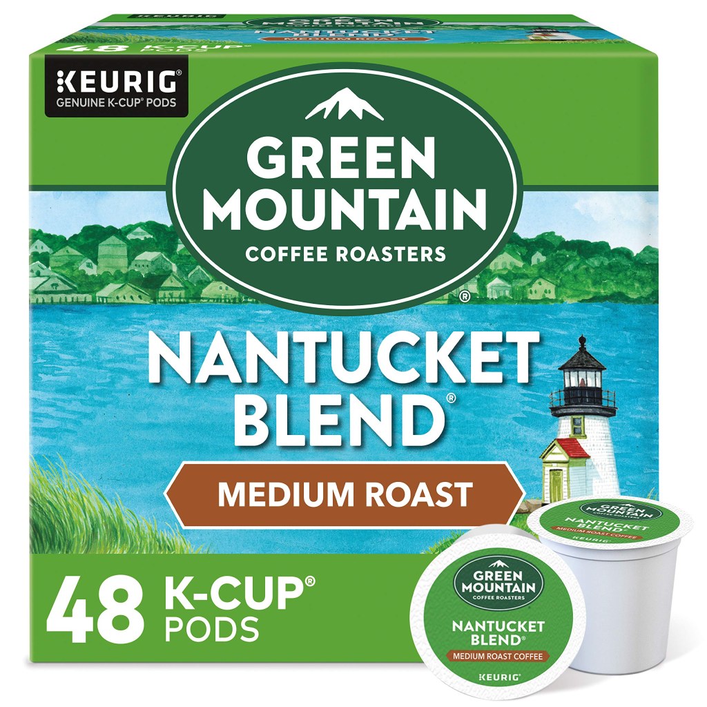 Picture of: Green Mountain Coffee Roasters Nantucket Blend, Single-Serve Keurig K-Cup  Pods, Medium Roast Coffee Pods,  Count
