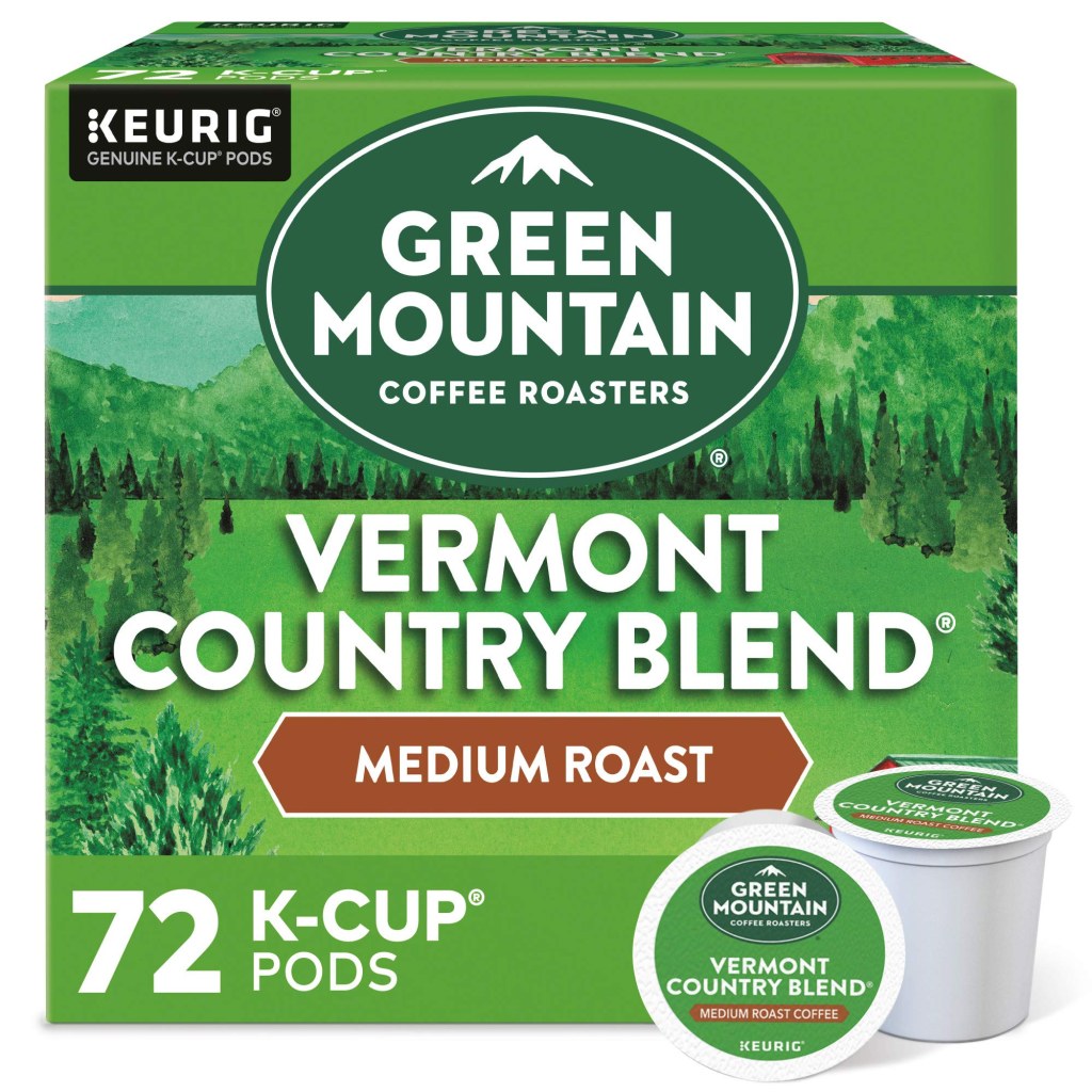 Picture of: Green Mountain Coffee Roasters Vermont Country Blend, Single-Serve Keurig  K-Cup Pods, Medium Roast Coffee,  Count ( Pack)