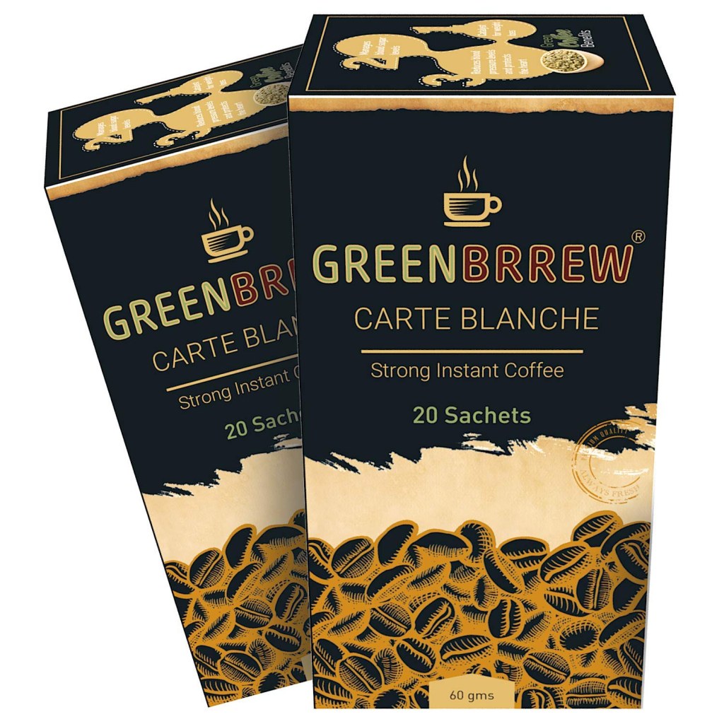 Picture of: Greenbrrew Instant Green Coffee Premix for Weight Loss (Strong,