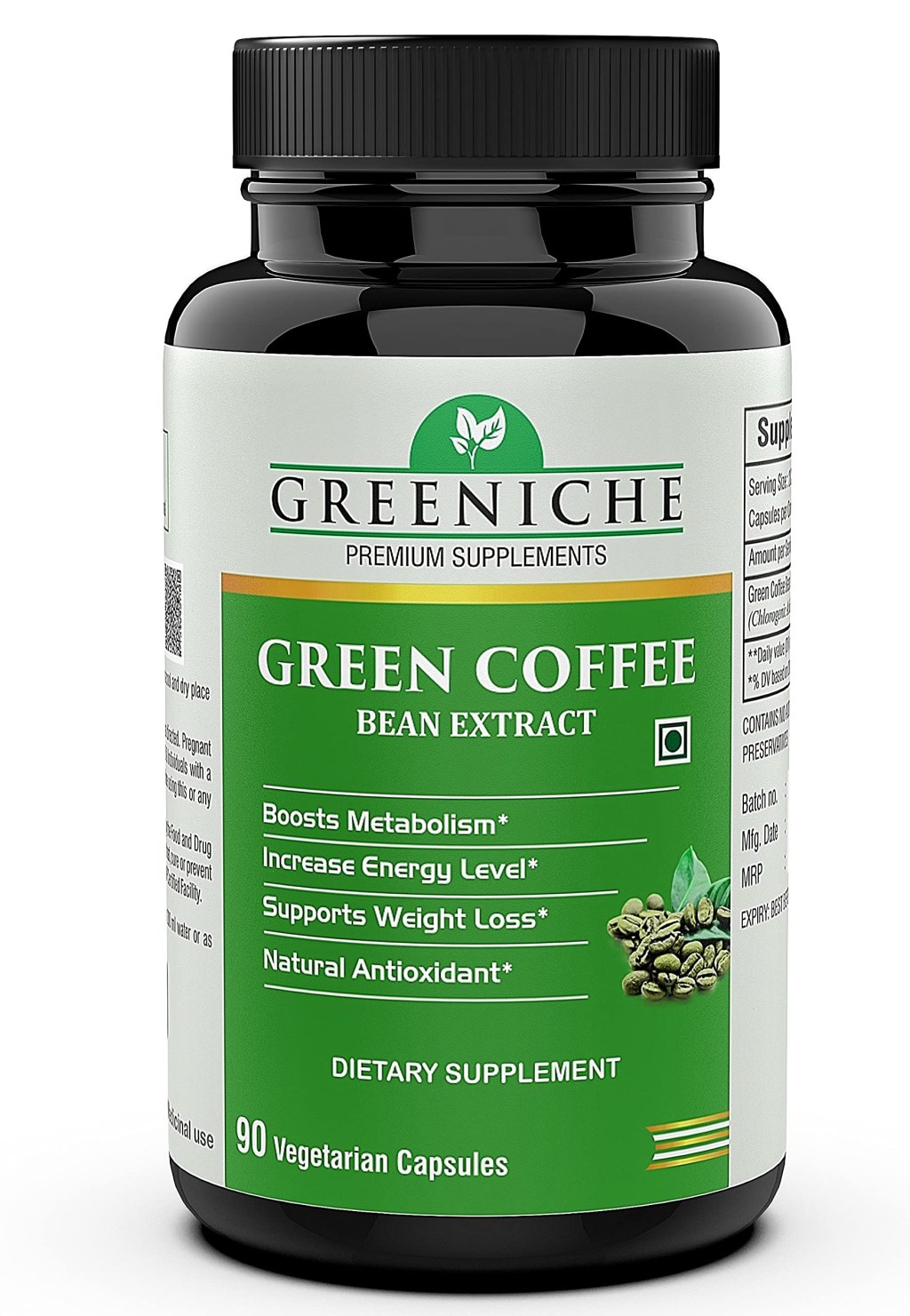Picture of: Greeniche Green Coffee Bean Extract  mg for Weight Loss –
