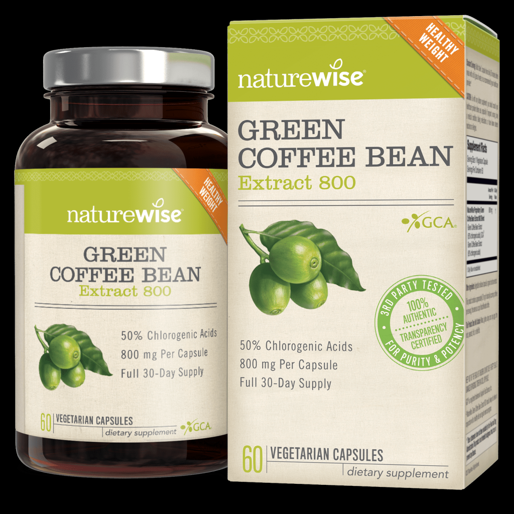 Picture of: NatureWise Green Coffee Bean ExtraCt  with GCA Natural Weight