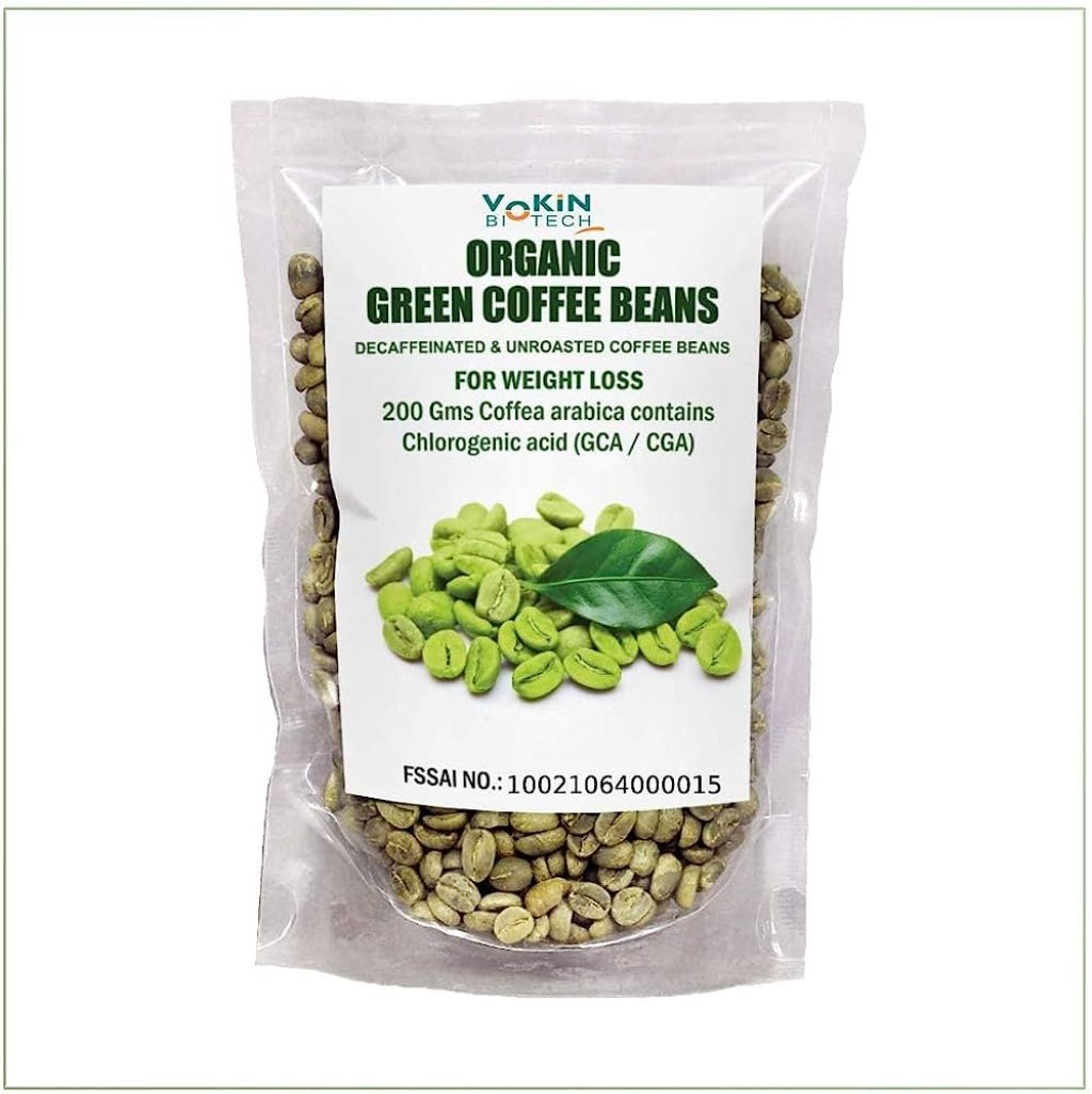 Picture of: Vokin Biotech Organic Green Coffee Beans decaffeinated and